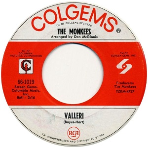 <span class="mw-page-title-main">Valleri</span> 1968 single by the Monkees