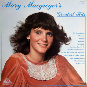 <i>Mary MacGregors Greatest Hits</i> 1979 greatest hits album by Mary MacGregor