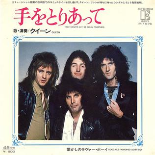 <span class="mw-page-title-main">Teo Torriatte (Let Us Cling Together)</span> 1977 single by Queen