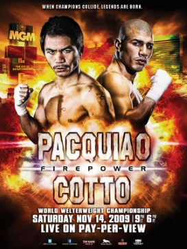 <span class="mw-page-title-main">Manny Pacquiao vs. Miguel Cotto</span> Boxing competition