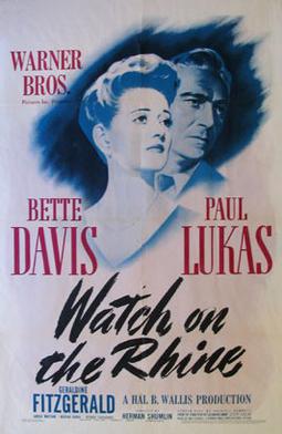 <i>Watch on the Rhine</i> 1943 film by Hal Mohr, Herman Shumlin