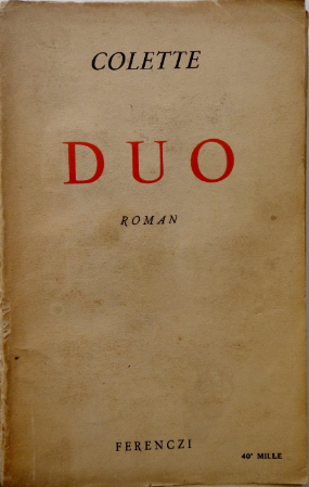 <i>Duo</i> (novel) 1934 novel by Colette