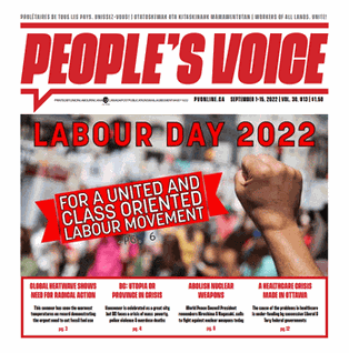 <i>Peoples Voice</i> (newspaper) Canadian newspaper published fortnightly