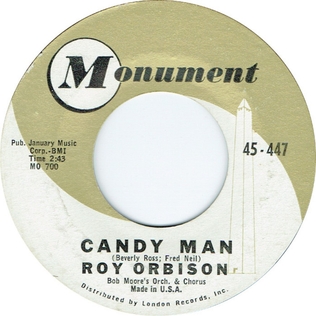 <span class="mw-page-title-main">Candy Man (Roy Orbison song)</span> 1961 song by Roy Orbison