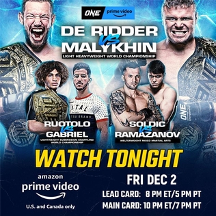 <span class="mw-page-title-main">ONE on Prime Video 5</span> Combat sport events in 2022