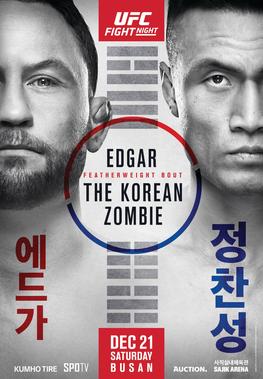 <span class="mw-page-title-main">UFC Fight Night: Edgar vs. The Korean Zombie</span> UFC mixed martial arts event in 2019