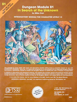 <i>In Search of the Unknown</i> Dungeons & Dragons adventure module