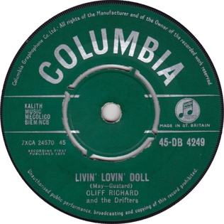 <span class="mw-page-title-main">Livin' Lovin' Doll</span> 1959 single by Cliff Richard and the Drifters