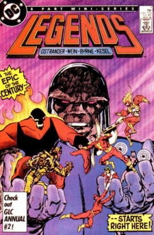 <span class="mw-page-title-main">Legends (comics)</span> Comic book crossover series by DC Comics