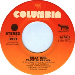 <span class="mw-page-title-main">Travelin' Prayer</span> 1974 single by Billy Joel