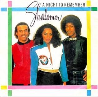 <span class="mw-page-title-main">A Night to Remember (Shalamar song)</span> 1982 single by Shalamar