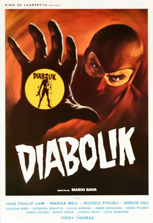 <i>Danger: Diabolik</i> 1968 film directed by Mario Bava