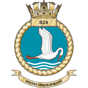 <span class="mw-page-title-main">824 Naval Air Squadron</span> Flying squadron of the Royal Navys Fleet Air Arm