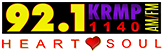 KRMP 92.1-1140HeartSoul logo.png