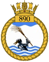 <span class="mw-page-title-main">890 Naval Air Squadron</span> Defunct flying squadron of the Royal Navys Fleet Air Arm