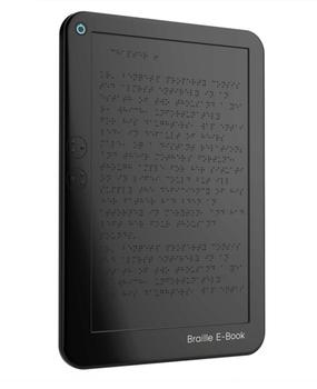 <span class="mw-page-title-main">Braille e-book</span> Refreshable braille display using electroactive polymers or heated wax to raise dots