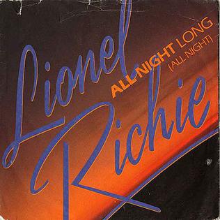 <span class="mw-page-title-main">All Night Long (All Night)</span> 1983 single by Lionel Richie