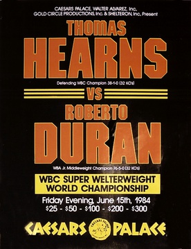 <span class="mw-page-title-main">Thomas Hearns vs. Roberto Durán</span> Professional boxing match contested on June 15, 1984