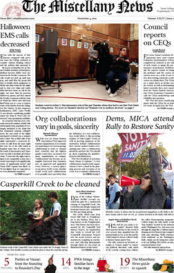 <i>The Miscellany News</i> Student newspaper of Vassar College