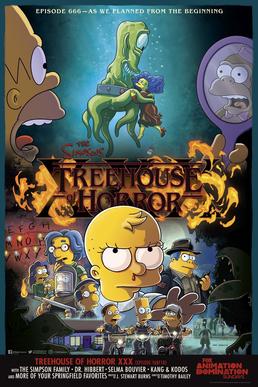 <span class="mw-page-title-main">Treehouse of Horror XXX</span> 4th episode of the 31st season of The Simpsons