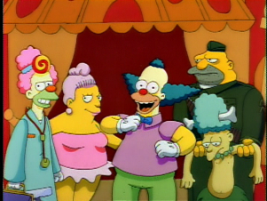 <span class="mw-page-title-main">Like Father, Like Clown</span> 6th episode of the 3rd season of The Simpsons