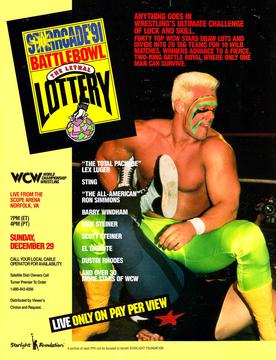 <span class="mw-page-title-main">Starrcade '91: Battlebowl – The Lethal Lottery</span> 1991 World Championship Wrestling pay-per-view event