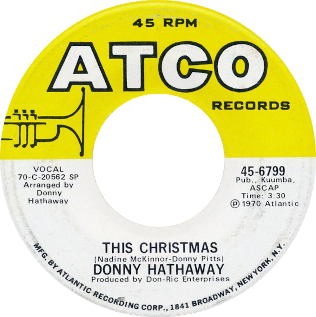 <span class="mw-page-title-main">This Christmas (Donny Hathaway song)</span> 1970 single by Donny Hathaway