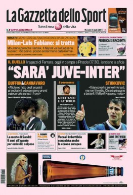 <i>La Gazzetta dello Sport</i> Italian daily sport newspaper