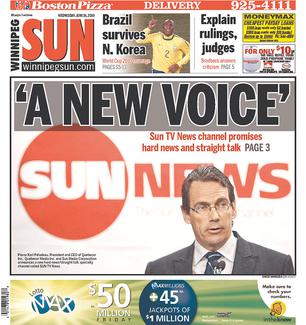 <i>Winnipeg Sun</i> Daily newspaper in Winnipeg, Canada