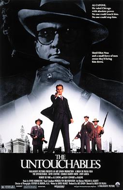 <i>The Untouchables</i> (film) 1987 American crime film directed by Brian De Palma