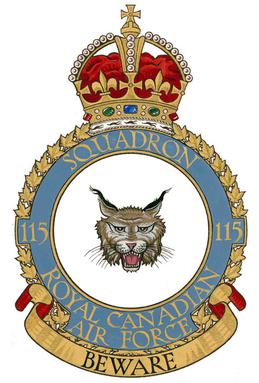 <span class="mw-page-title-main">No. 115 Squadron RCAF</span> Military unit