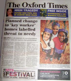 <i>The Oxford Times</i> British newspaper