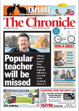 <i>The Toowoomba Chronicle</i> Australian newspaper