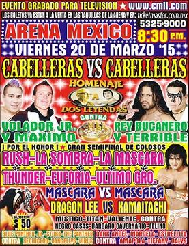 <i>Homenaje a Dos Leyendas</i> (2015) Mexican professional wrestling supercard show