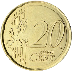 <span class="mw-page-title-main">20 euro cent coin</span> Coin with value of one-fifth of a euro