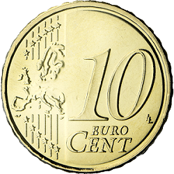 <span class="mw-page-title-main">10 euro cent coin</span> Euro coin