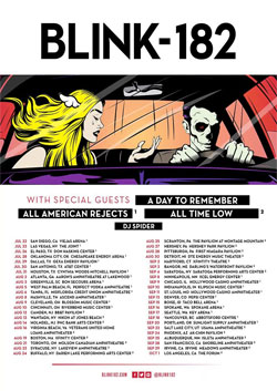 <i>California</i> Tour 2016–17 concert tour by Blink-182