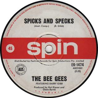 <span class="mw-page-title-main">Spicks and Specks (song)</span> 1966 single by the Bee Gees