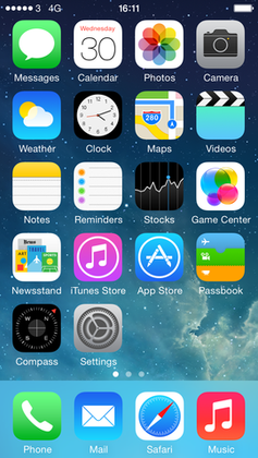 iOS 7 2013 mobile operating system