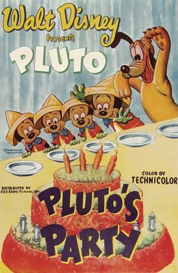 <i>Plutos Party</i> 1952 Mickey Mouse cartoon