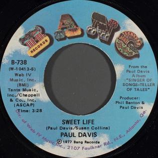 <span class="mw-page-title-main">Sweet Life (Paul Davis song)</span> 1978 single by Paul Davis