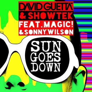 <span class="mw-page-title-main">Sun Goes Down (David Guetta and Showtek song)</span> 2015 single by David Guetta and Showtek featuring Magic! and Sonny Wilson