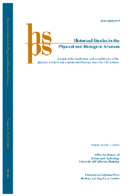 <i>Historical Studies in the Natural Sciences</i> Academic journal