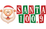 Logo for Christmas format during the last four months of 2013 as well as December of 2018 Santa1009 logo.png