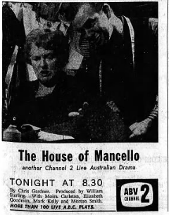 <i>The House of Mancello</i> 1962 Australian film