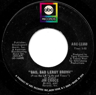 <span class="mw-page-title-main">Bad, Bad Leroy Brown</span> 1973 single by Jim Croce