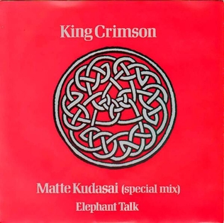 <span class="mw-page-title-main">Matte Kudasai</span> 1981 single by King Crimson