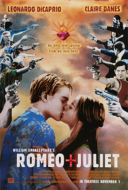 <i>Romeo + Juliet</i> 1996 film directed by Baz Luhrmann