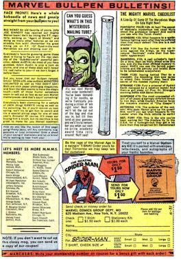 <span class="mw-page-title-main">Bullpen Bulletins</span> News and information page that appeared in most regular monthly comic books from Marvel Comics