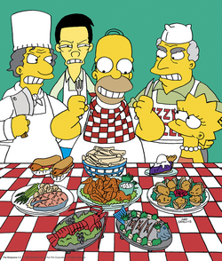 <span class="mw-page-title-main">Guess Who's Coming to Criticize Dinner?</span> 3rd episode of the 11th season of The Simpsons